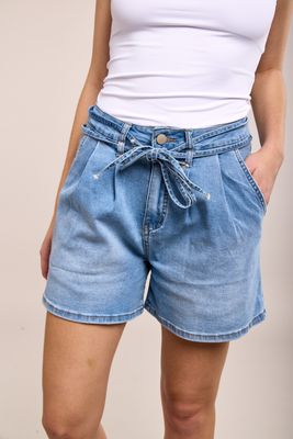 Toxik Denim Short With Tie Belt