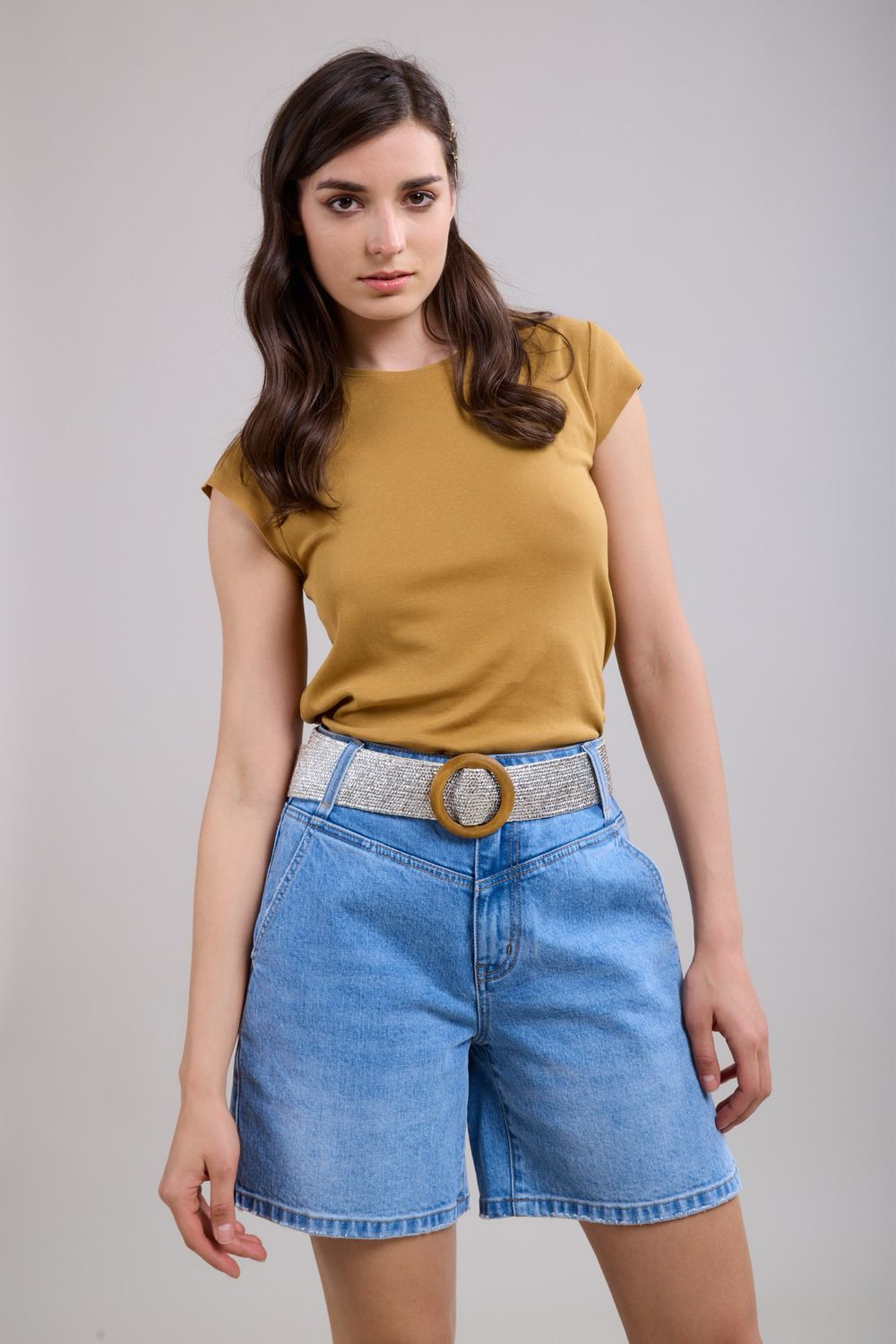 Toxik High Waisted Shorts With Belt