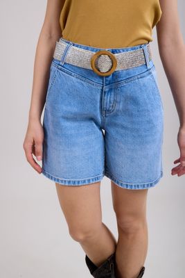 Toxik High Waisted Shorts With Belt