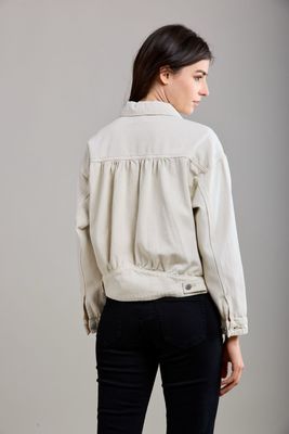 Toxik Denim Jacket In Beige
