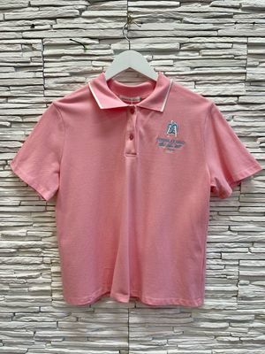 Polo Tee In Baby Pink