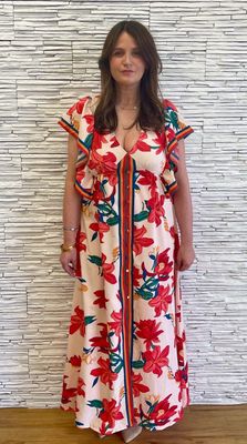 The Red Tiger Lily Maxi Dress