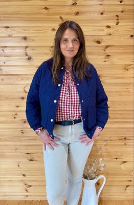 The Jessie Bomber Jacket In French Navy