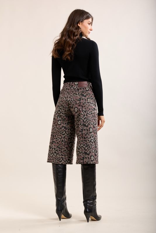 Toxik Leopard Print Bermuda