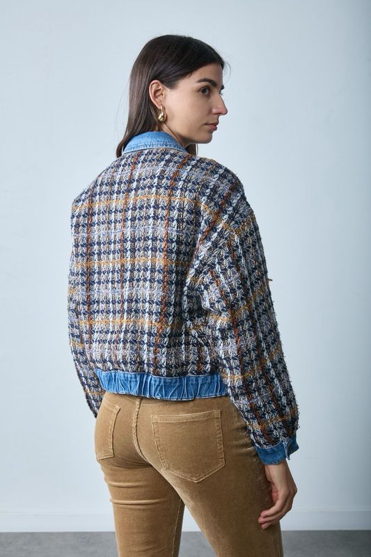 Toxik Tweed and Denim Jacket