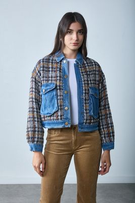 Toxik Tweed and Denim Jacket