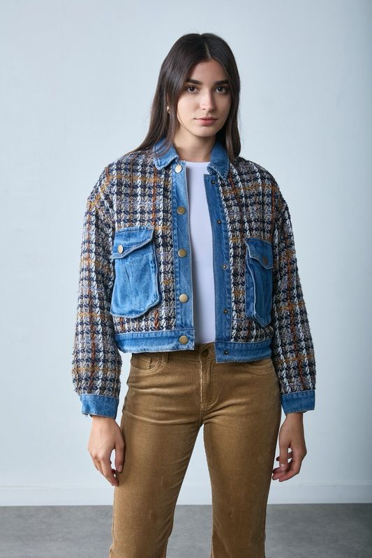 Toxik Tweed and Denim Jacket