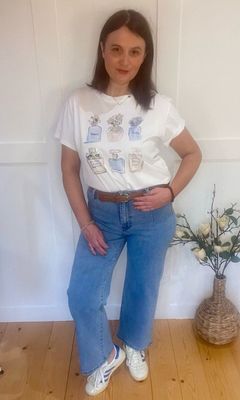 Rose Wide Leg  Crop Jeans In Light Wash