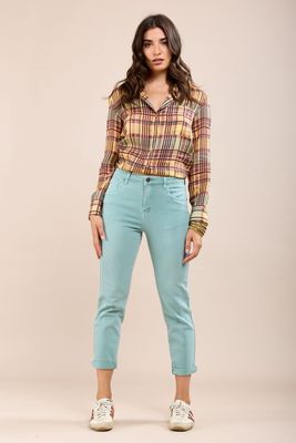 Toxik Boyfriend Jeans In Duck Egg Blue