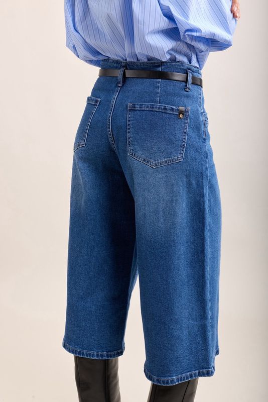 Toxik Denim Bermuda With Belt