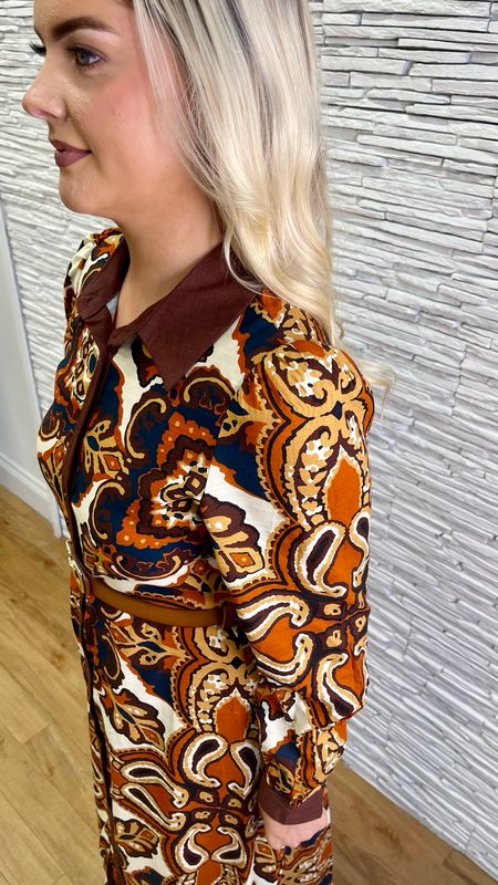 The Amber Paisley Shirt Dress