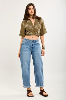 Toxik Light Wash Barrel Jean