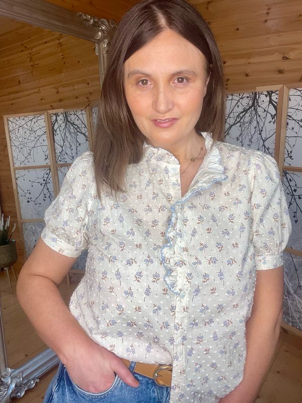 The Abigail Ditsy Print Blouse