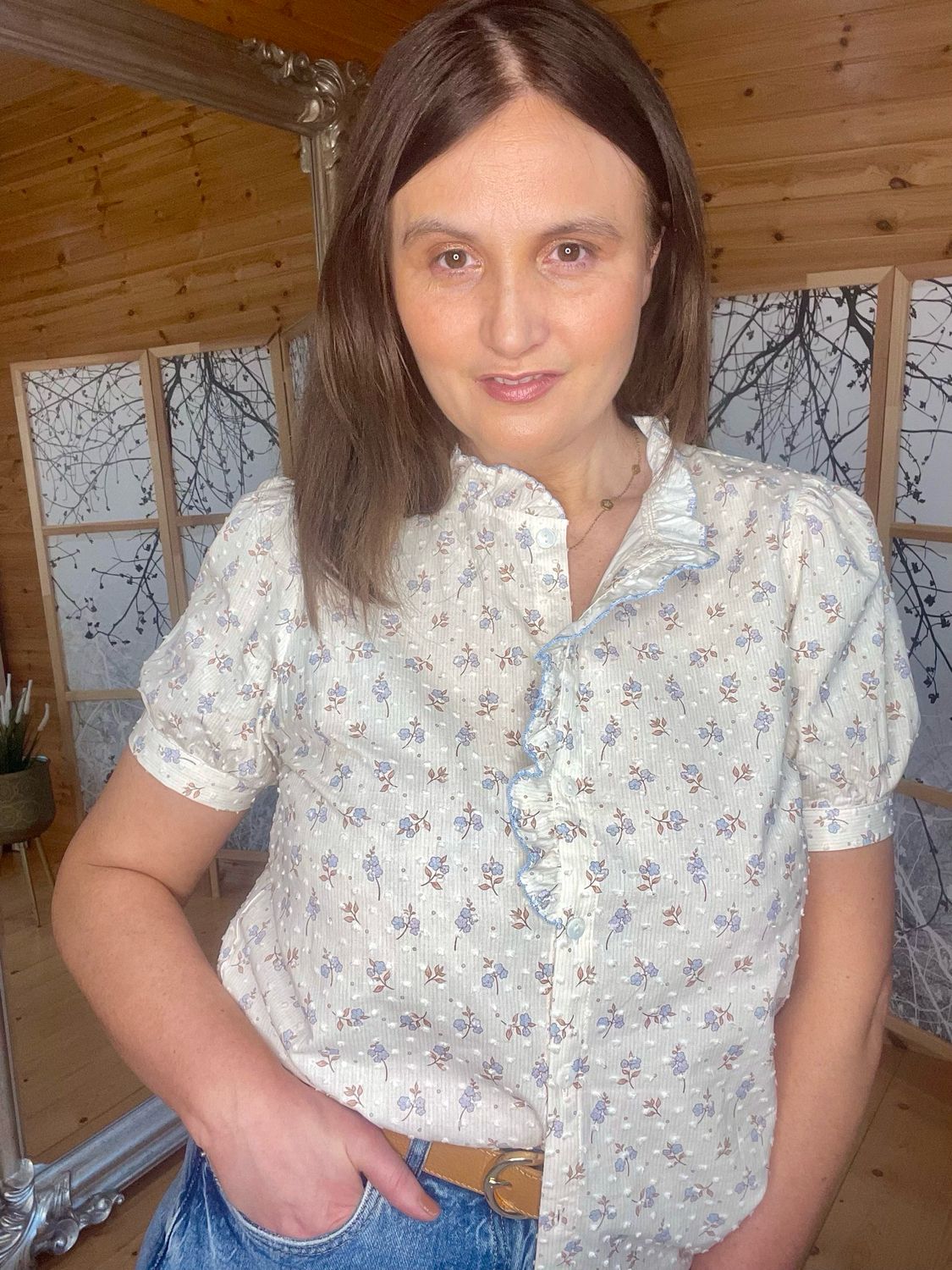 The Abigail Ditsy Print Blouse