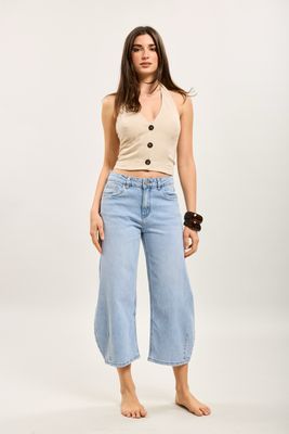Toxik Light Wash Crop Barrel Jeans