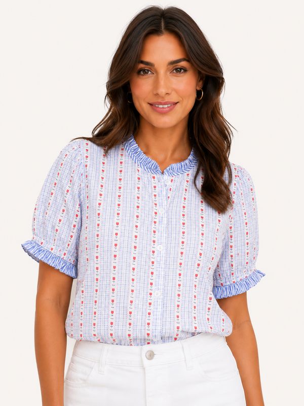 The Jaden Ditsy Floral Blouse