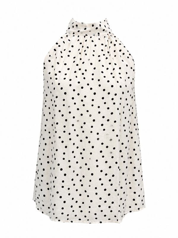 The Kendal Polka Dot Halter Top