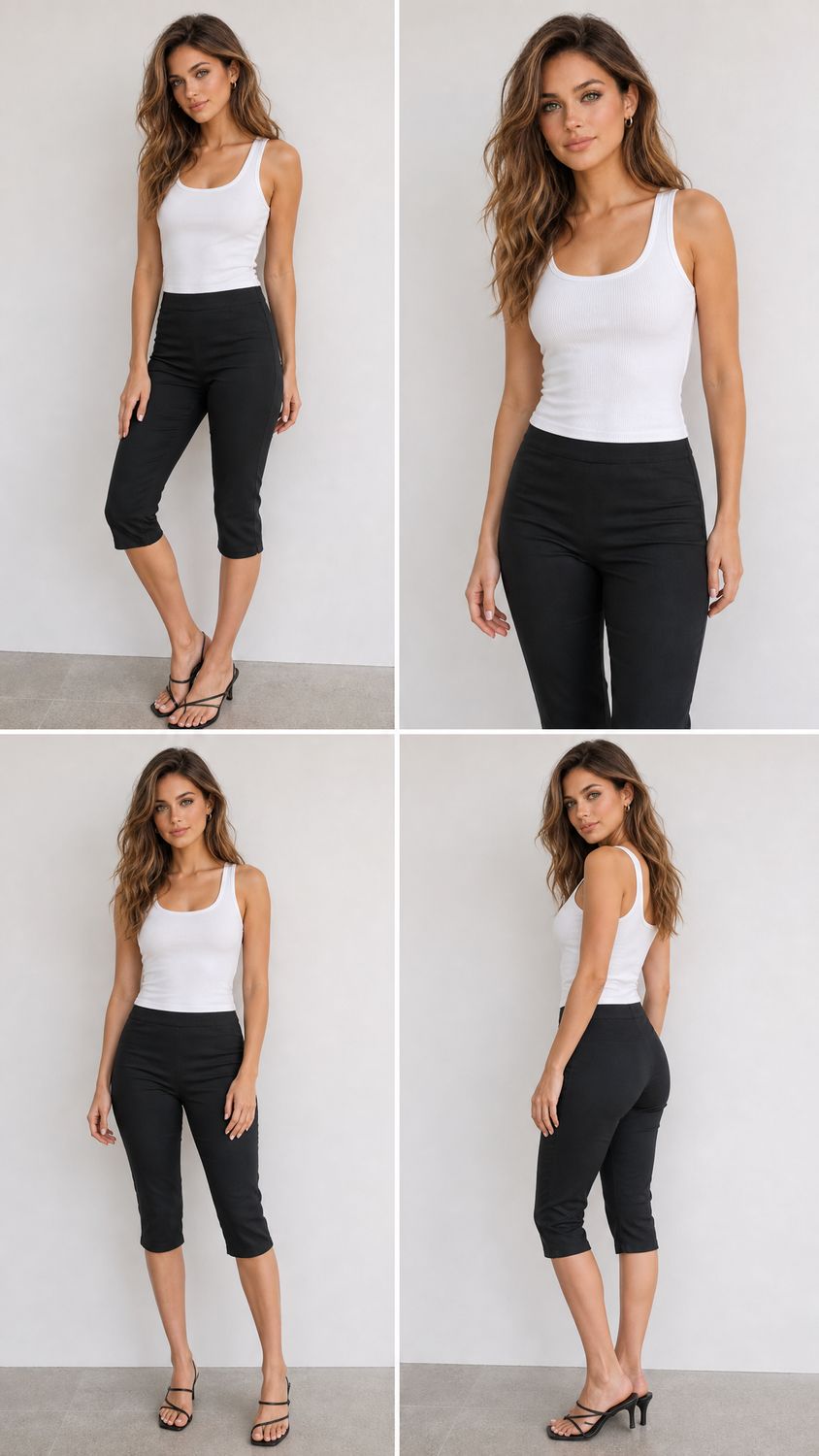 The Jodi Capri Pants in Black