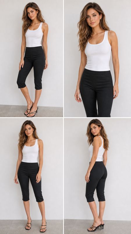 The Jodi Capri Pants in Black
