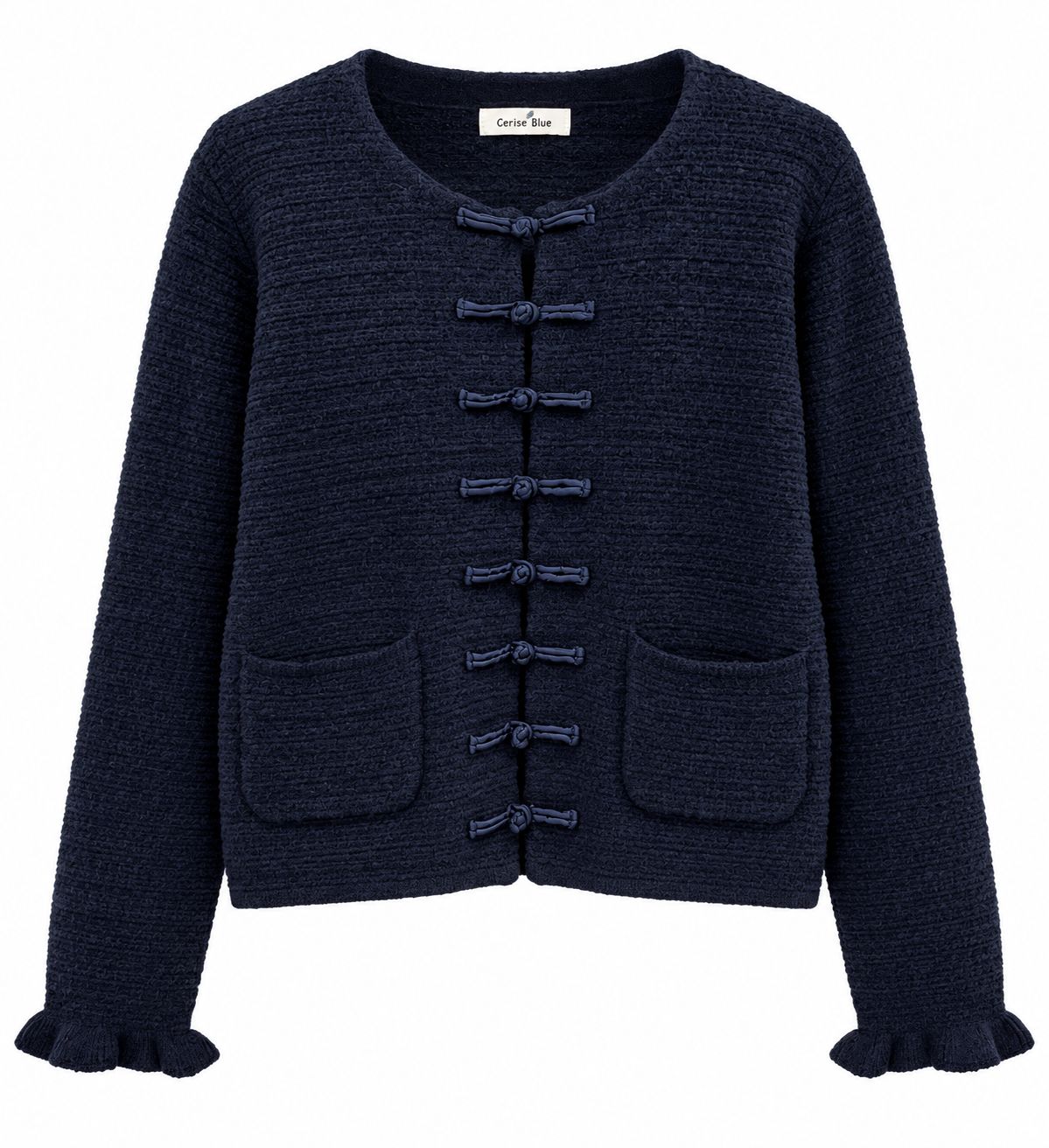 The Darcy Navy Textured Jacket