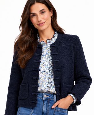 The Darcy Navy Textured Jacket