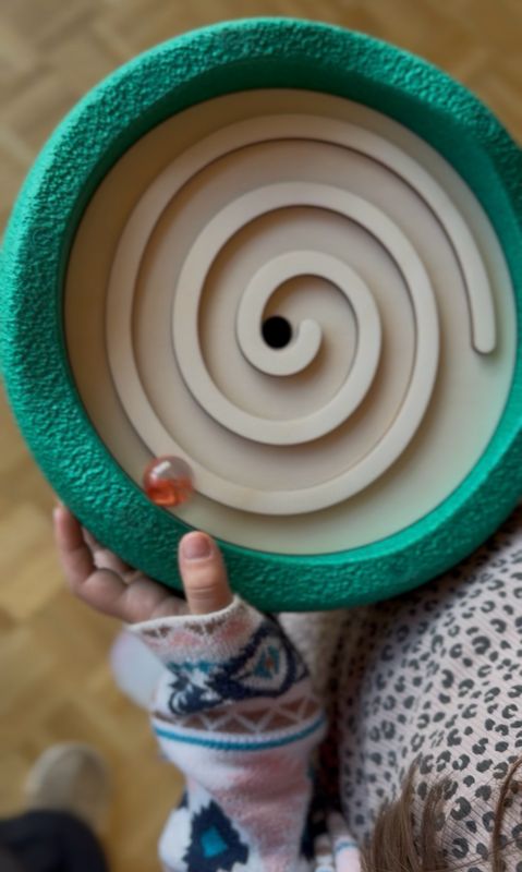 Spirale- Sapelstein Einsatzplatte