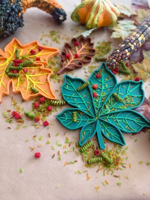 Herbstblätter - 3D Sensory Tray