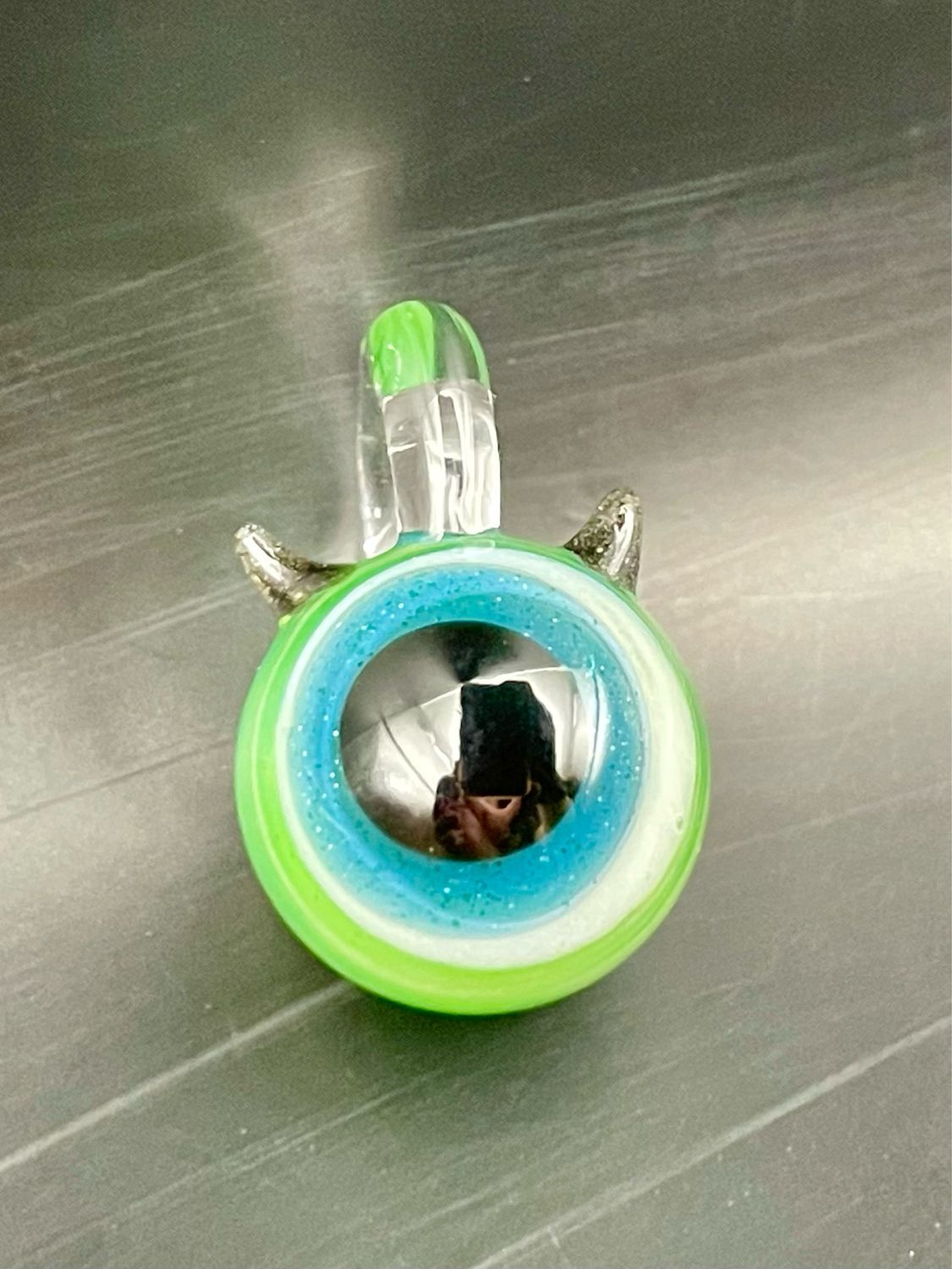 Monster’s inc pendant &amp; straw