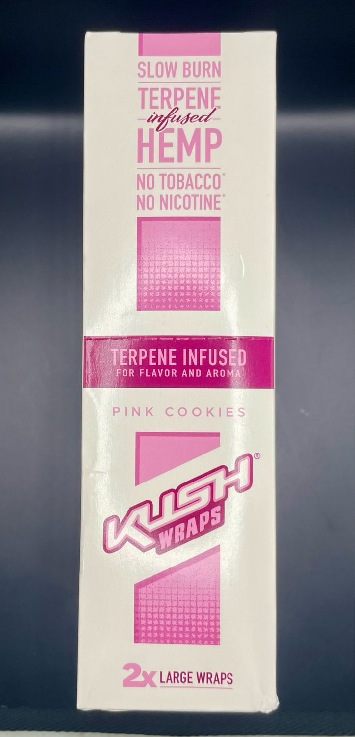 Kush wraps terpene infused hemp wrap pink cookies