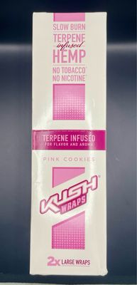 Kush wraps terpene infused hemp wrap pink cookies