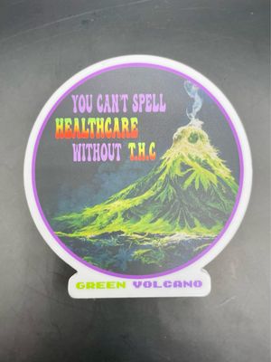 Green volcano magnet