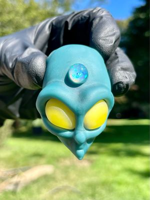 Ryder glass invader pendant 