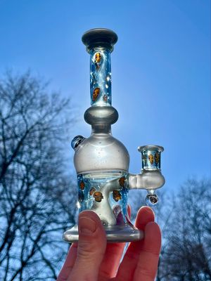 Ras glass 10mm skull Millie tube