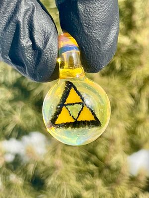 Triforce pendant Firefox glass