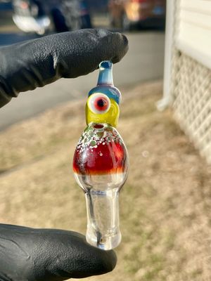 Mushroom monster pendant 