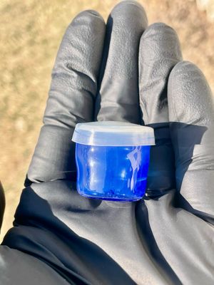 Wax stash jar with lid
