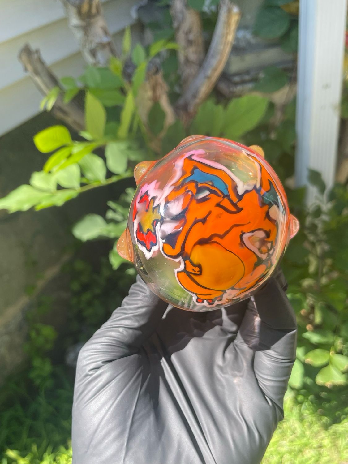 Charizard XL spoon Freewayglassart