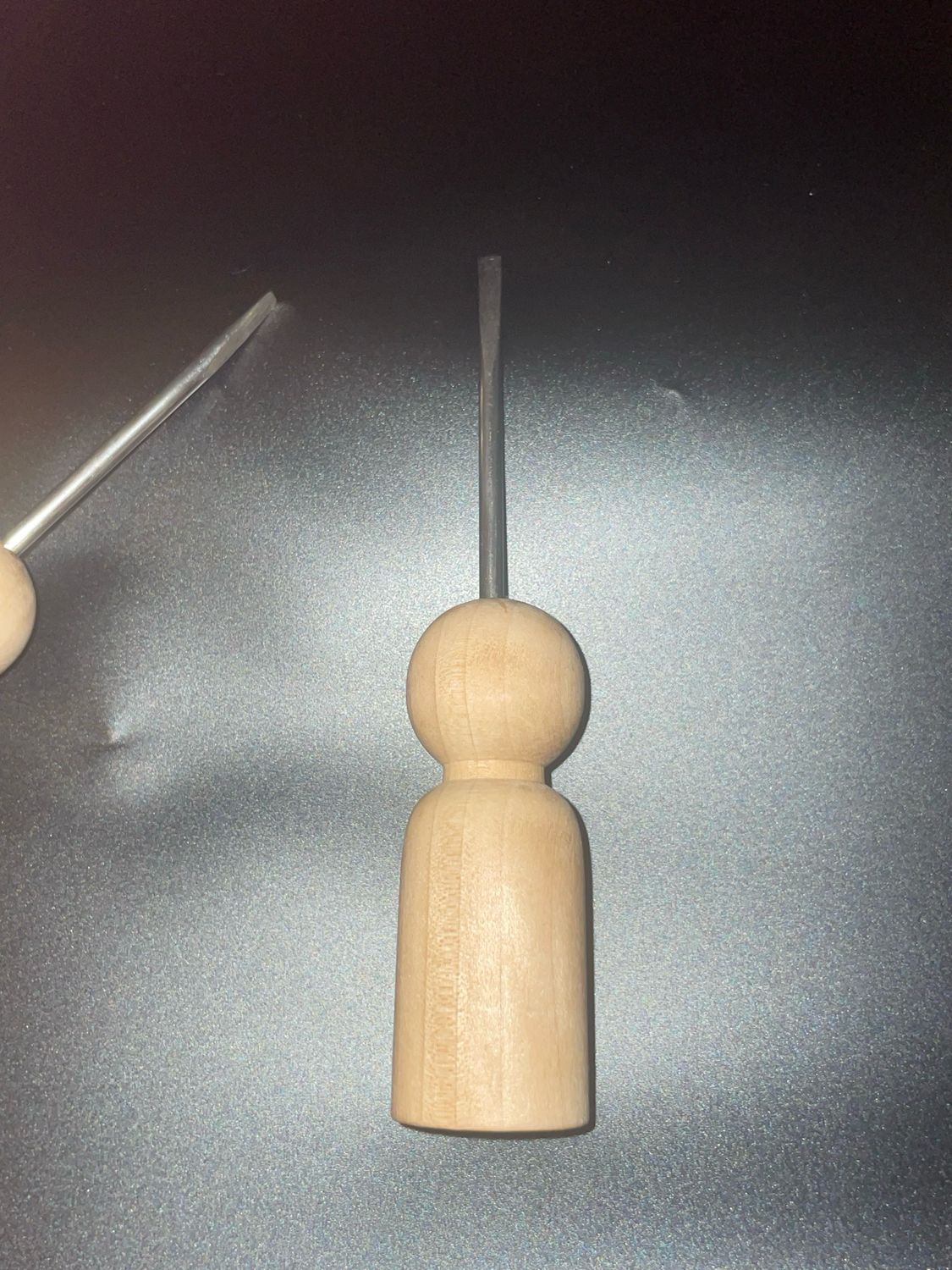 Wooden guy dab tool