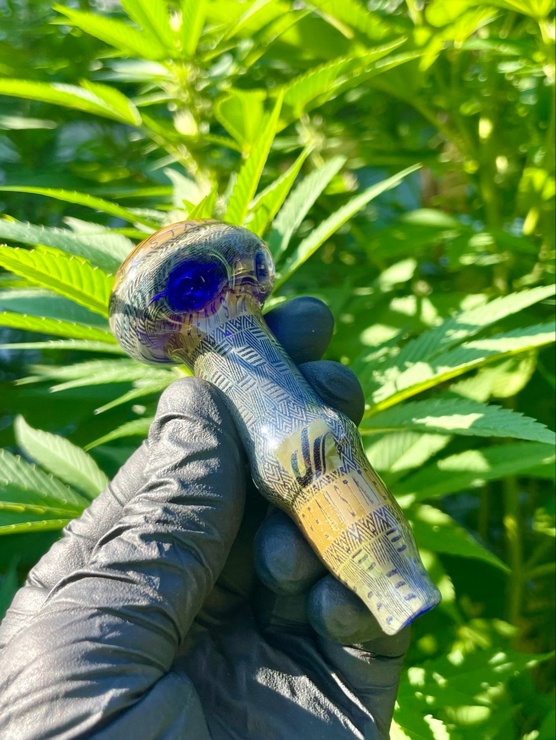 Spoon vanilla hatch glass 3.5”-0028