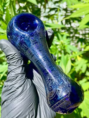 Spoon vanilla hatch glass 5”-0034