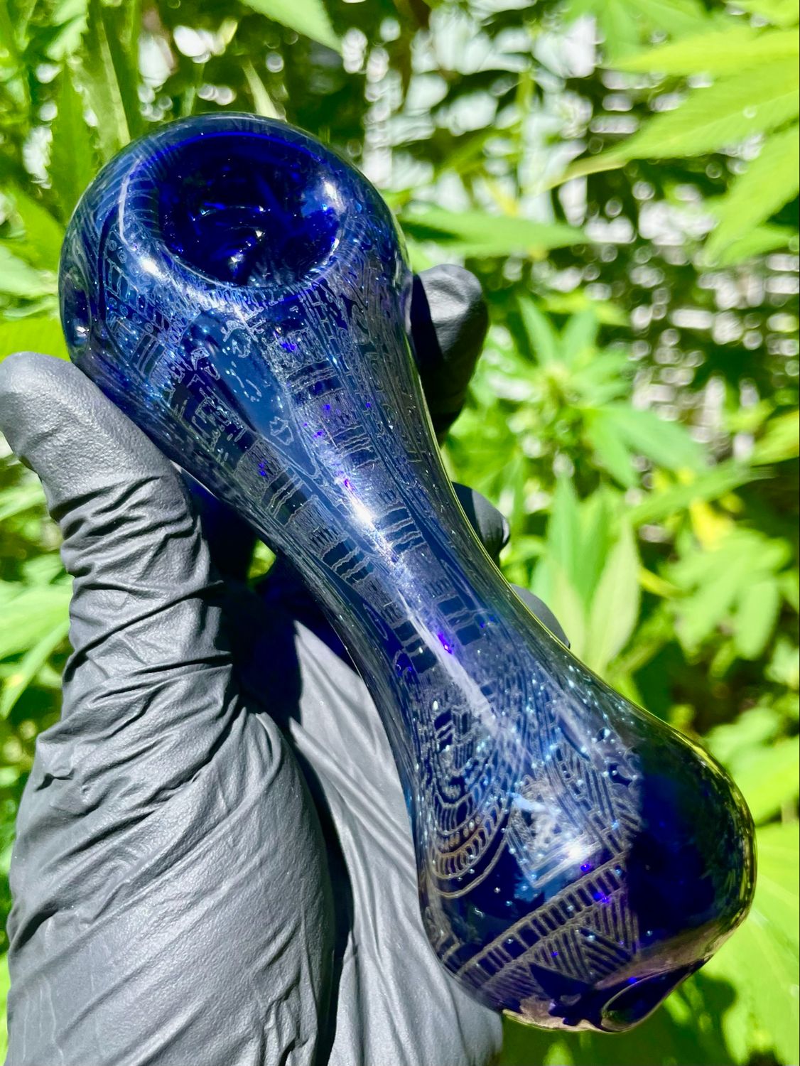 Spoon vanilla hatch glass 5”-0034