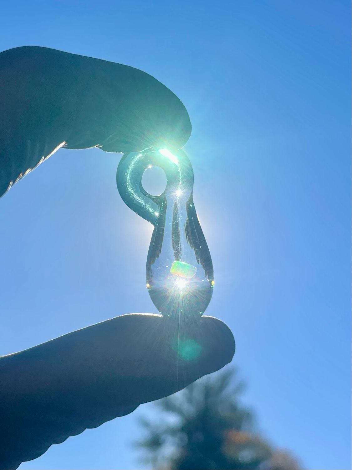 Green Hendy pendant w opal-0144