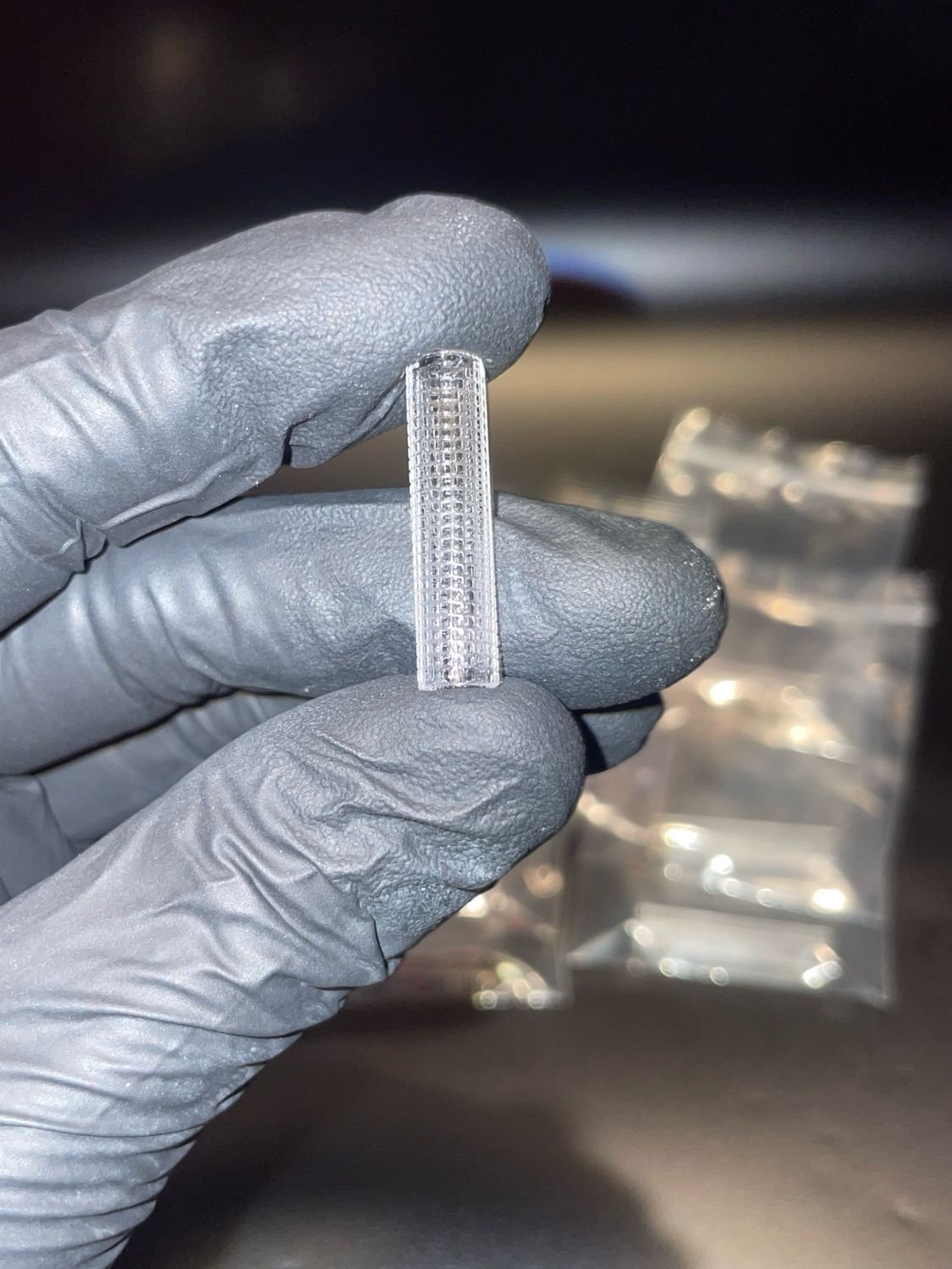 Hollow quartz pillar 6mm 23mm long-0155