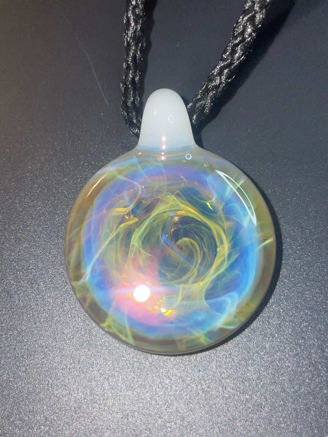 Beer glass pendant jade white-0192