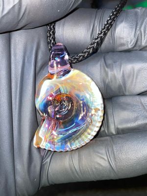 Ammonite pendant rainbow beerglass #4