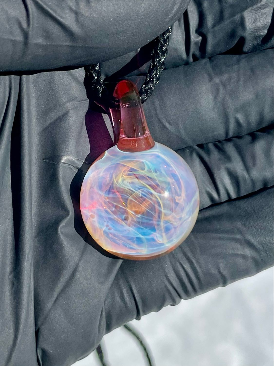 Chaos pendant pink #2