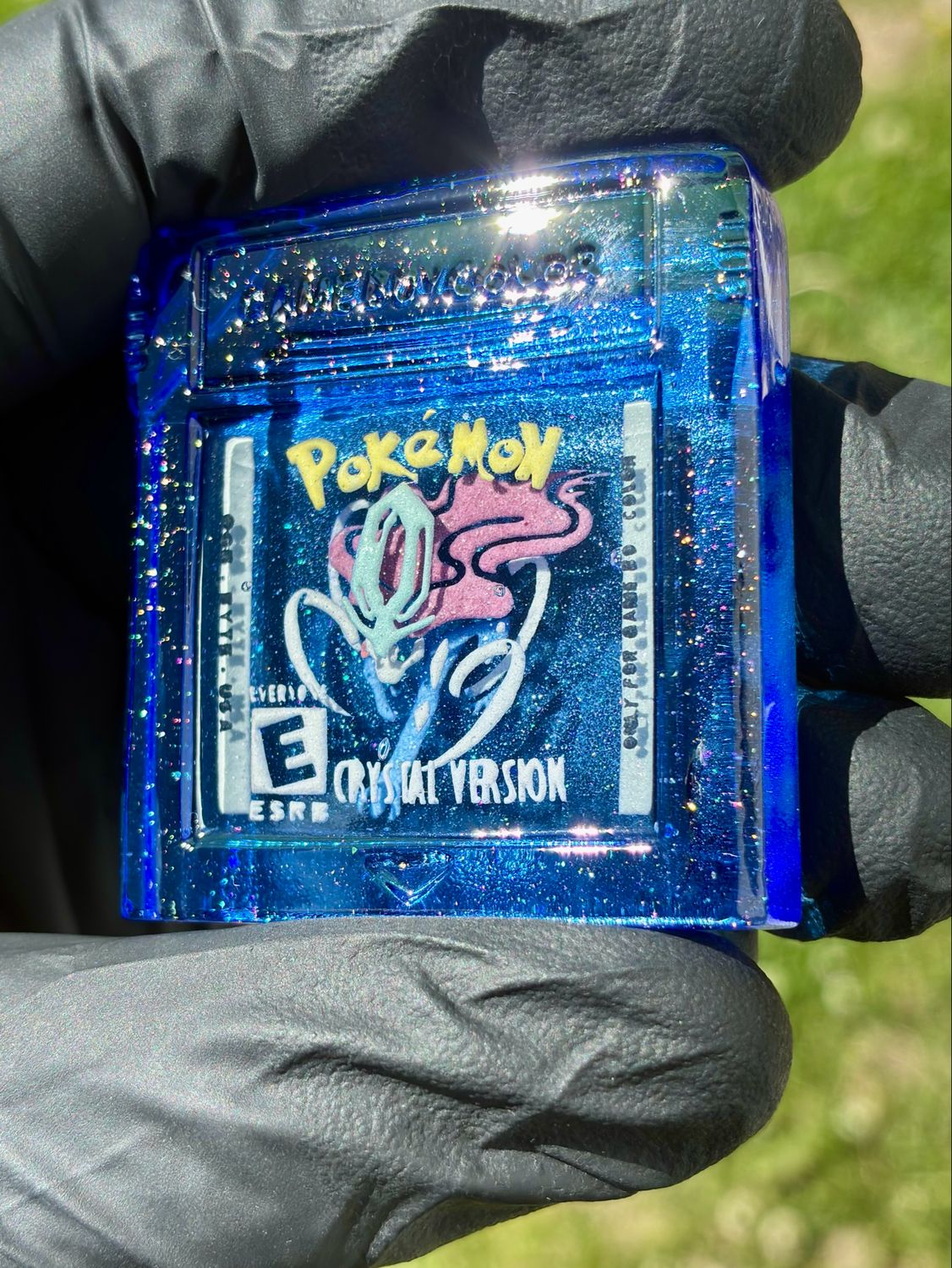 Pokemon crystal cartridge pendant