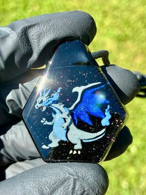 Pokemon Mega Charizard X pendant 