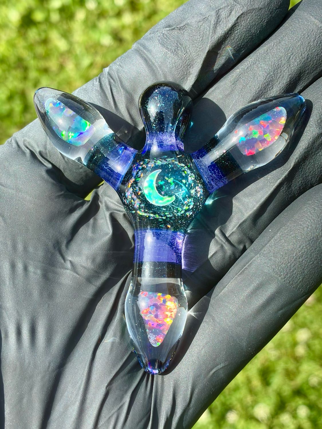 Archangel moon pendant 