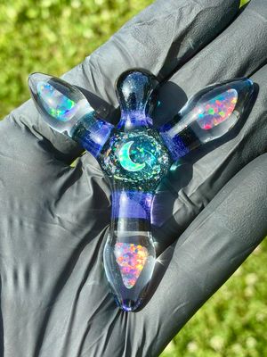 Archangel moon pendant 